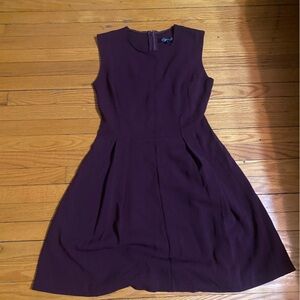 Elegant Purple Sleeveless Dress